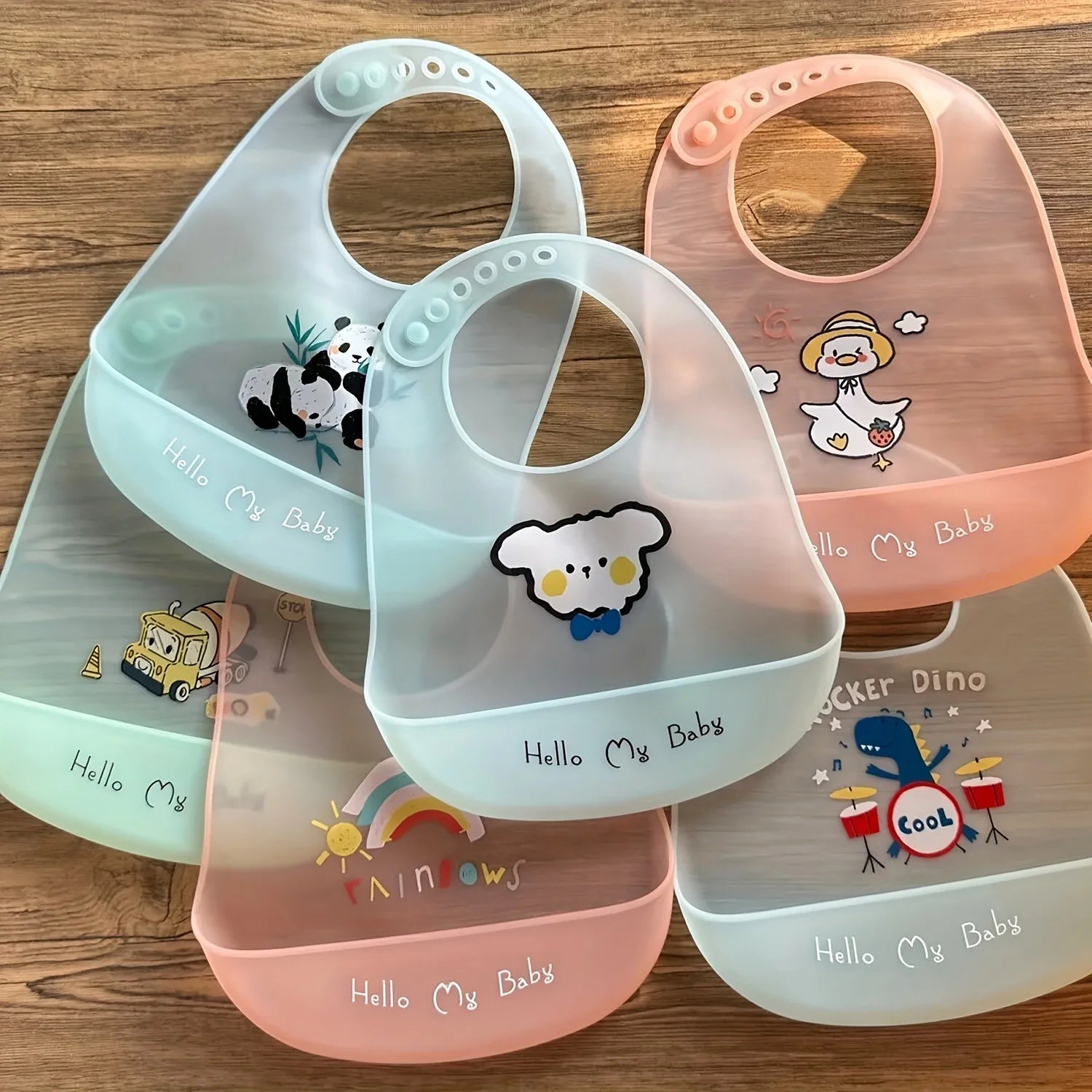 Printed Waterproof Baby Bibs