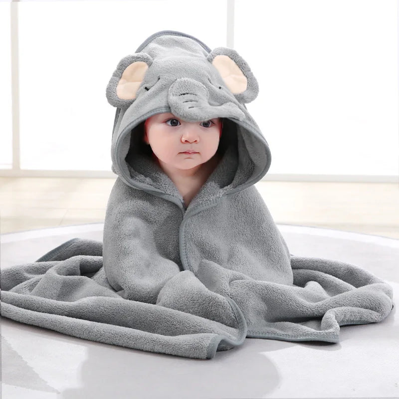 Animal Hooded Baby Bath Towels